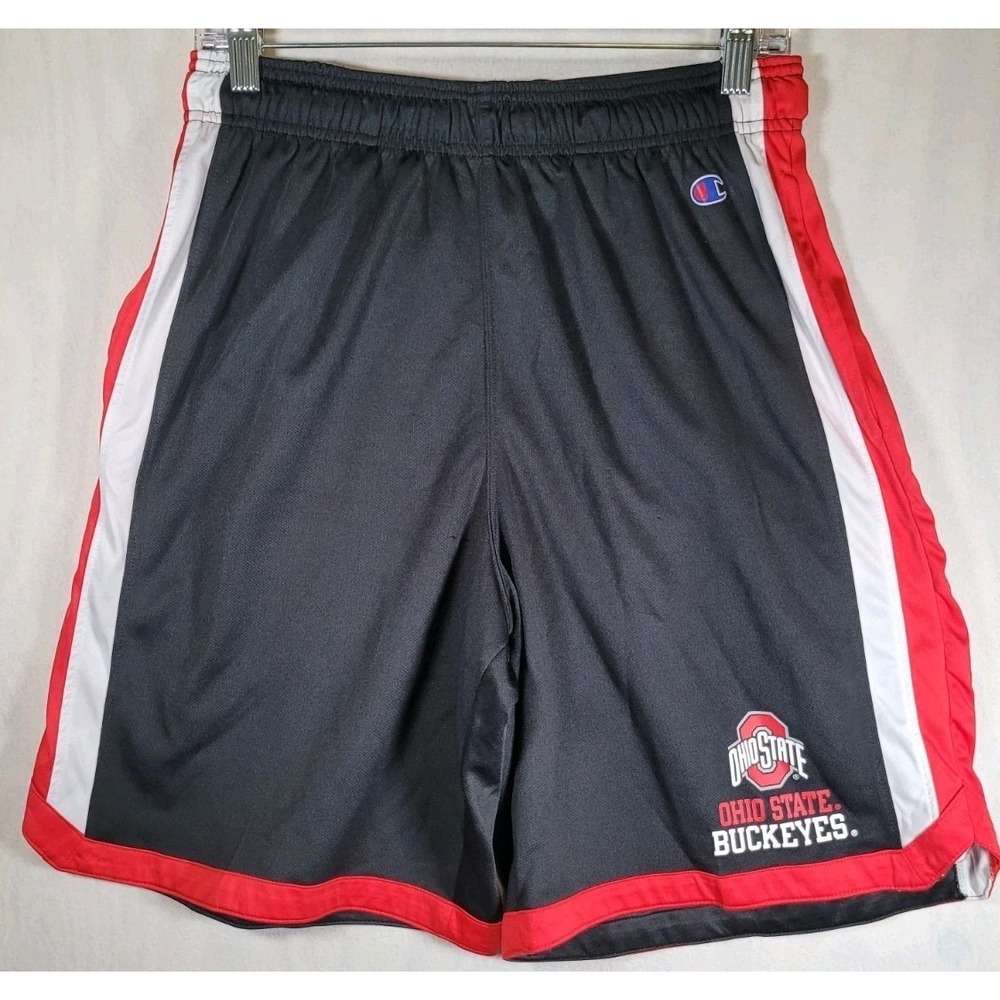 The Ohio State Buckeyes Shorts by Champion Mens Size Medium Black Elastic Waist